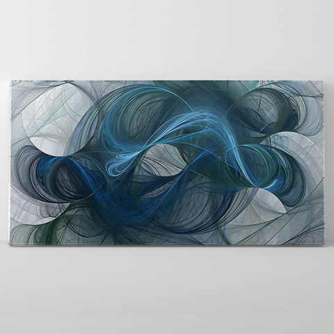 Abstract Blue Hair