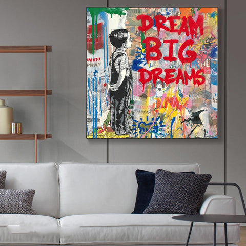 DREAM BIG DREAMS Graffiti Art